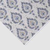 ヴィンテージダマスクパターン（青の濃淡） 薄葉紙 (詳細)