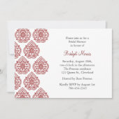 ヴィンテージダマスクブライダルシャワーの招待状 招待状 (正面)