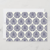 ヴィンテージダマスクブライダルシャワー招待 招待状 (裏面)