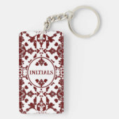 ヴィンテージダマスクモノグラム キーホルダー (裏面)