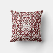 ヴィンテージダマスクモノグラム クッション (裏面)