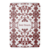 ヴィンテージダマスクモノグラム バスマット (正面縦)