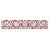 ヴィンテージダマスクモノグラム ミディアムテーブルランナー (横)