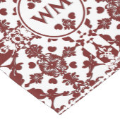 ヴィンテージダマスクモノグラム ミディアムテーブルランナー (コーナー)