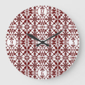 ヴィンテージダマスクモノグラム ラージ壁時計 (正面)