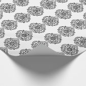 ヴィンテージダマスクラッピング紙 ラッピングペーパー (角)