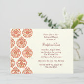 ヴィンテージダマスクリハーサルディナー招待状 招待状 (スタンド正面)