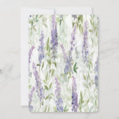 ヴィンテージダマスクリージェンシーエラブライダルシャワー 招待状 (裏面)