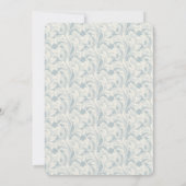 ヴィンテージダマスクリージェンシーエラブライダルシャワー 招待状 (裏面)