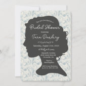 ヴィンテージダマスクリージェンシーエラブライダルシャワー 招待状 (正面)