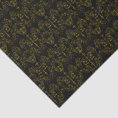 ヴィンテージダマスク壁紙 – 金ゴールド+あなたのバックガー。 薄葉紙 (詳細)