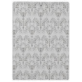 ヴィンテージダマスク壁紙 – 黒+あなたのバックガー。 クリップボード (裏面)