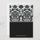 ヴィンテージダマスク婚約パーティ 招待状 (裏面)