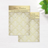 ヴィンテージダマスク模様イヤリング表示カード (デスク)