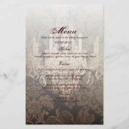 ヴィンテージダマスク結婚シャンデリア