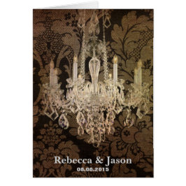 ヴィンテージダマスク結婚シャンデリア