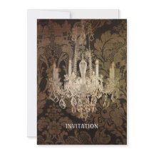 ヴィンテージダマスク結婚シャンデリア