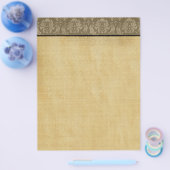 ヴィンテージダマスク縁ど紙背景フライヤー チラシ (シングル)