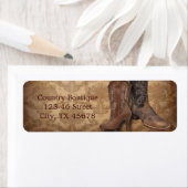 ヴィンテージダマスク西部のカントリーカウボーイ ラベル (インサイチュ)