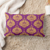 ヴィンテージダマスク飾り継ぎ目無し模様 ランバークッション (ブランケット)