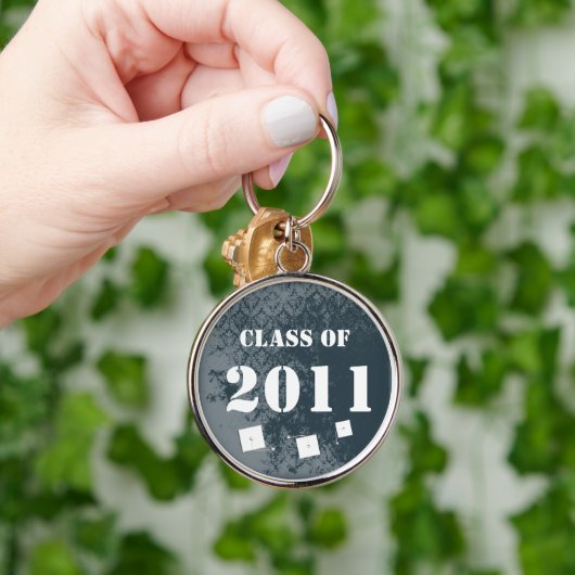 ヴィンテージダマスク2011キーチェーントーシングキャップのクラス キーホルダー (手)