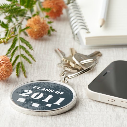 ヴィンテージダマスク2011キーチェーントーシングキャップのクラス キーホルダー (側面)