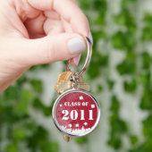 ヴィンテージダマスク2011キーチェーントーシングキャップのクラス キーホルダー (手)