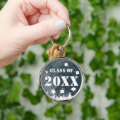 ヴィンテージダマスクKeychain投下キャップのクラス キーホルダー (手)