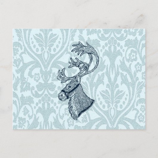 ヴィンテージダマスコクリスマストナカイ シーズンポストカード (正面)