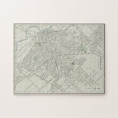 ヴィンテージダラステキサス州の地図(1901) ジグソーパズル (横)