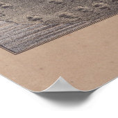 ヴィンテージダラステキサス州の絵図(1872) ポスター (角)