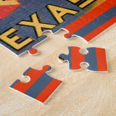 ヴィンテージダラステキサス州はがき ジグソーパズル (側面)