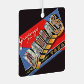 ヴィンテージダラステキサス州 メタルオーナメント (正面右)