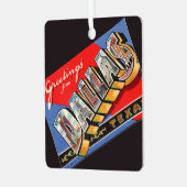 ヴィンテージダラステキサス州 メタルオーナメント (正面左)