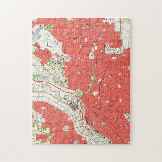 ヴィンテージダラステキサス州(1958年) 2 ジグソーパズル (縦)