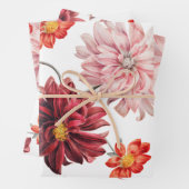 ヴィンテージダリアス植物包装紙シート ラッピングペーパーシート (インサイチュ)