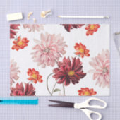 ヴィンテージダリアス植物学ティッシュペーパー 薄葉紙 (クラフト)