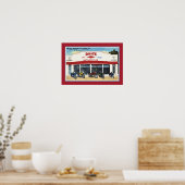 ヴィンテージダリオズモーターサイクルフォートワース ポスター (キッチン)