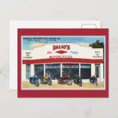 ヴィンテージダリオズモーターサイクルフォートワース ポストカード (正面/裏面)