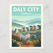 ヴィンテージダリーシティカリフォルニア ポストカード (正面)