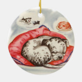 ヴィンテージダルマチアンパピー夢 セラミックオーナメント (裏面)