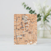 ヴィンテージダルムシュタットドイツの地図（1905年） ポストカード (スタンド正面)