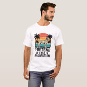 ヴィンテージダルメシアンのフリ Tシャツ (正面フル)