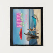 ヴィンテージダンサー21歳の誕生日の変更されたアートテーブル タペストリー (正面)