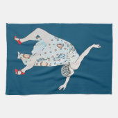 ヴィンテージダンサー、追加文字 キッチンタオル (横)