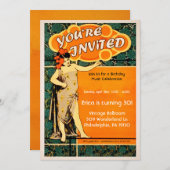 ヴィンテージダンススタイルパーティの招待状 招待状 (正面/裏面)