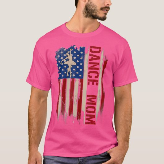 ヴィンテージダンスママ米国国旗Dancerdancing Tシャツ (正面)
