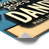 ヴィンテージダンディシャンディラグビープリント ポスター (角)