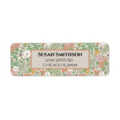 ヴィンテージダンデリオンパンジー忙しビーズ春ガーデン ラベル (正面)