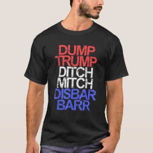 ヴィンテージダンプトランプディプミッチディスバーバーアンチTr Tシャツ